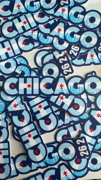 Chicago 26.2 Race Sticker