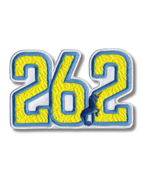 Boston 26.2 Die-Cut Marathon Milestone Patch