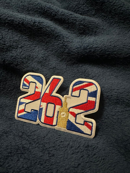 London 26.2 Die-Cut Marathon Milestone Patch