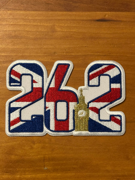 London 26.2 Die-Cut Marathon Milestone Patch