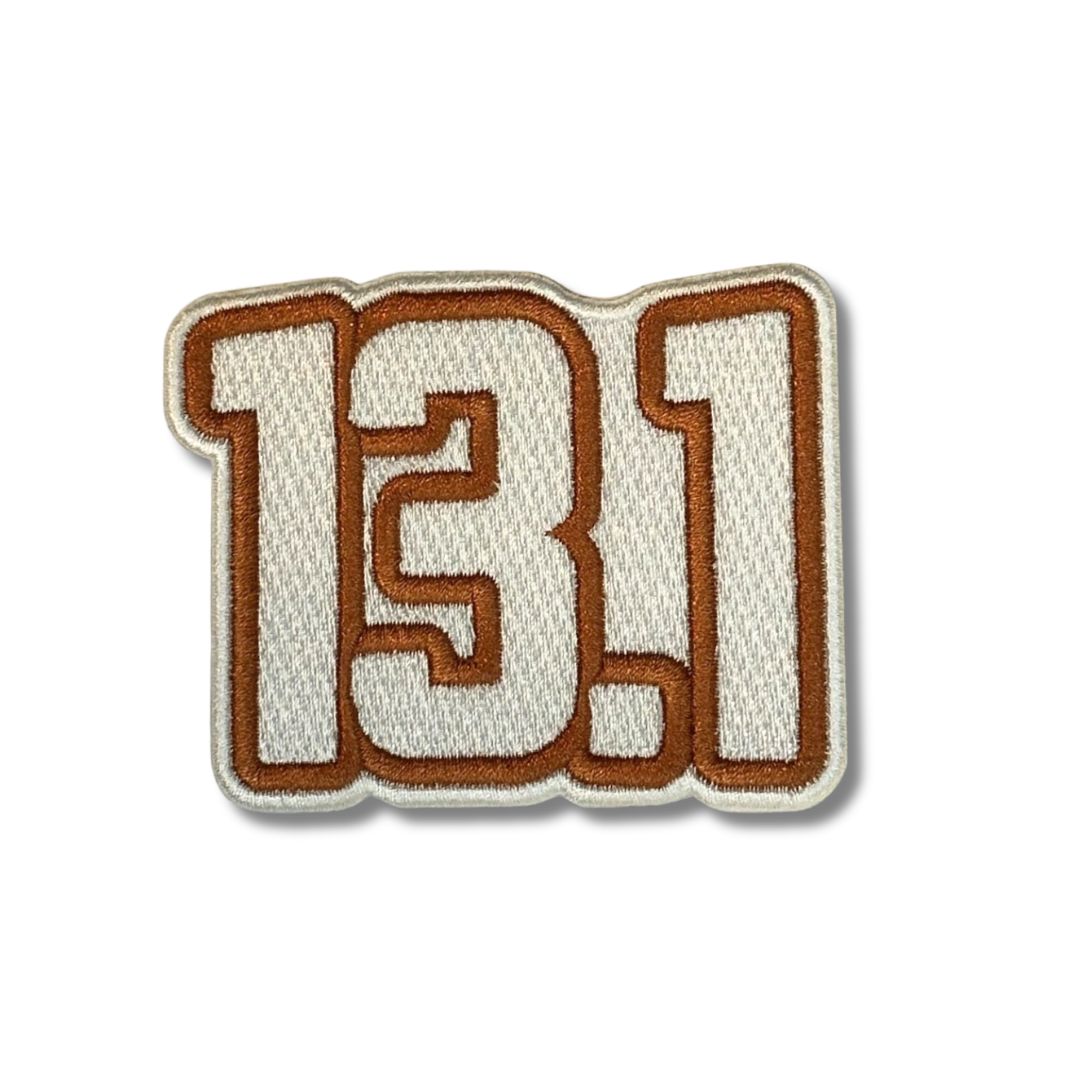 13.1 Die-Cut Half Marathon Milestone Patch