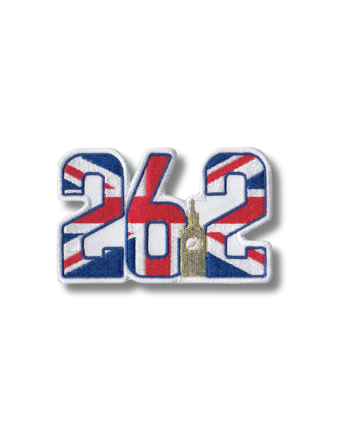 London 26.2 Die-Cut Marathon Milestone Patch