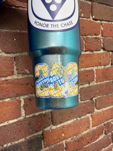 Glitter Boston 26.2 Sticker