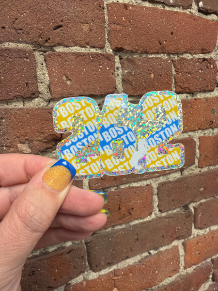 Glitter Boston 26.2 Sticker