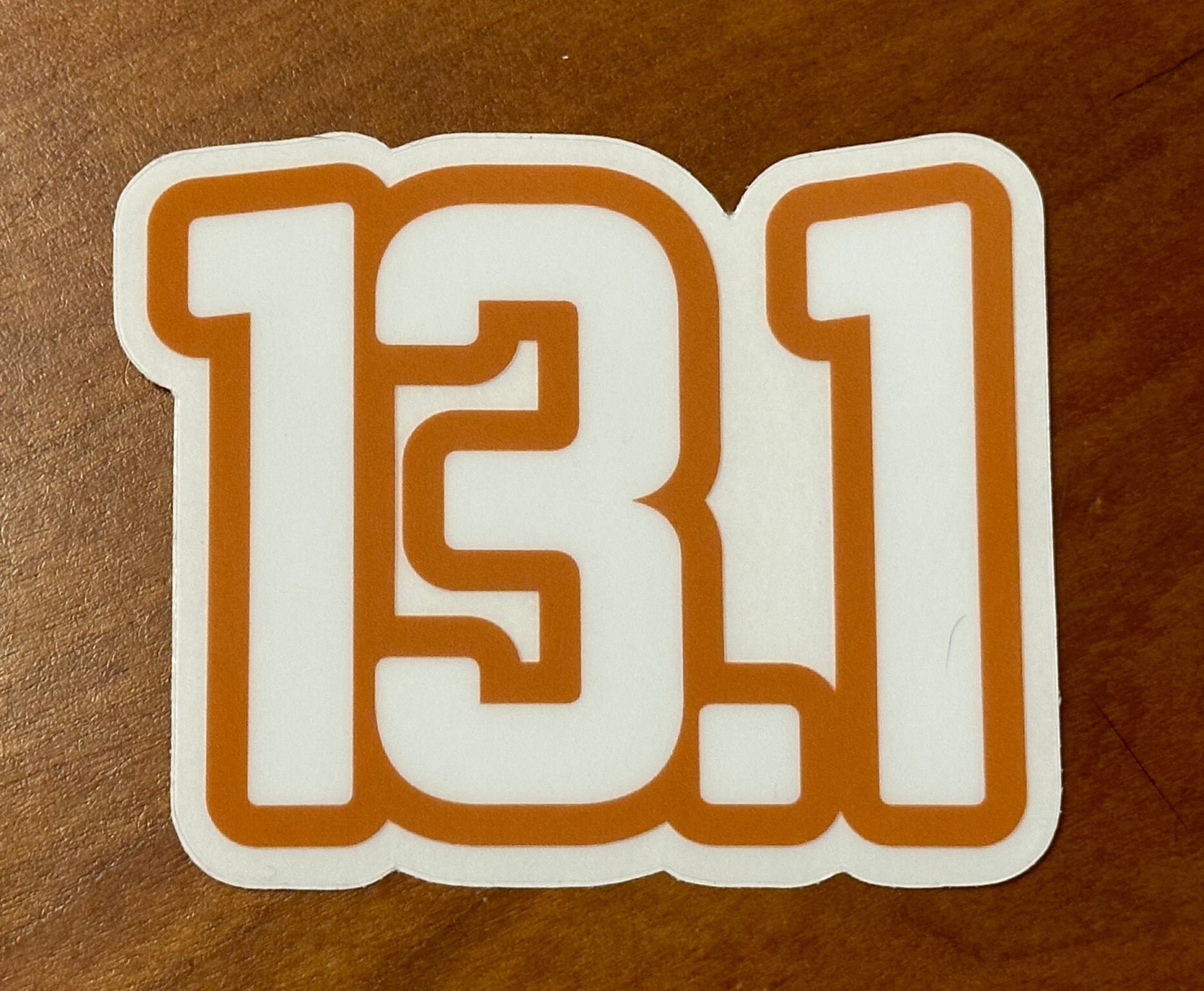 13.1 Half Marathon Clear Edge Sticker