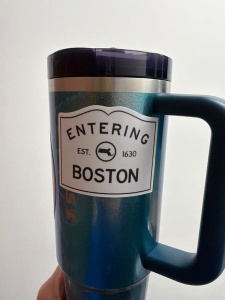 Entering Boston Sticker