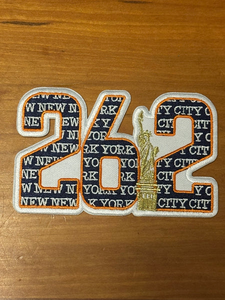 New York City 26.2 Die-Cut Marathon Milestone Patch