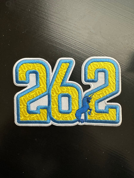 Boston 26.2 Die-Cut Marathon Milestone Patch