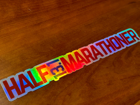 13.1 Half Marathoner Holographic Sticker