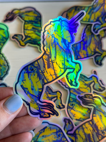 Unicorn Holographic Sticker
