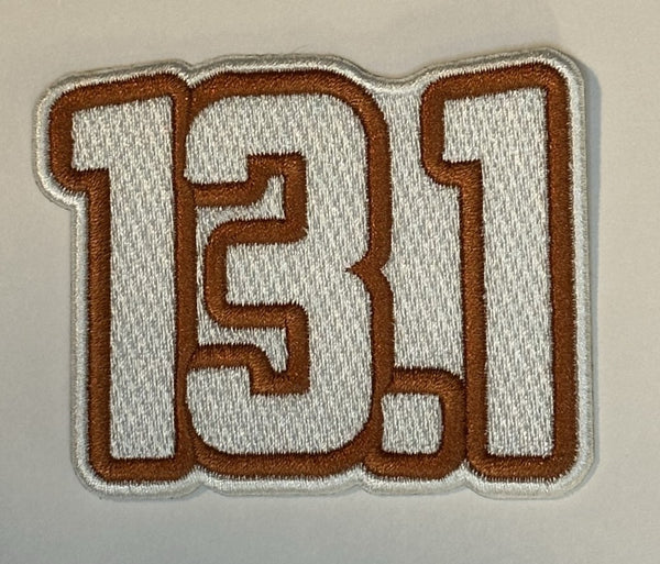 13.1 Die-Cut Half Marathon Milestone Patch