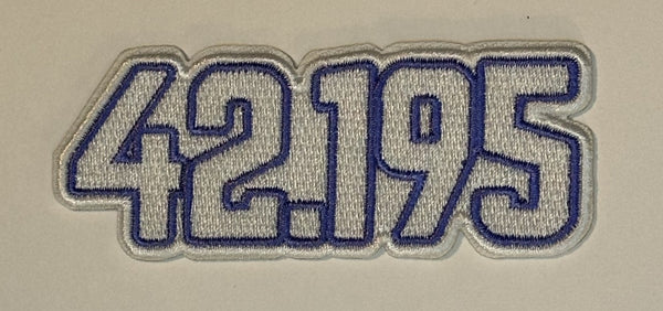 42.195 (km) Die-Cut Marathon Milestone Patch