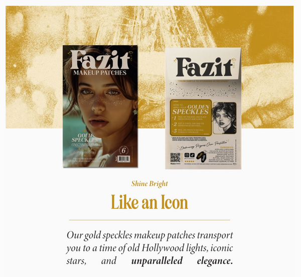 Fazit Makeup Patches for Cheeks | Race Day Glitter Temporary Tattoos