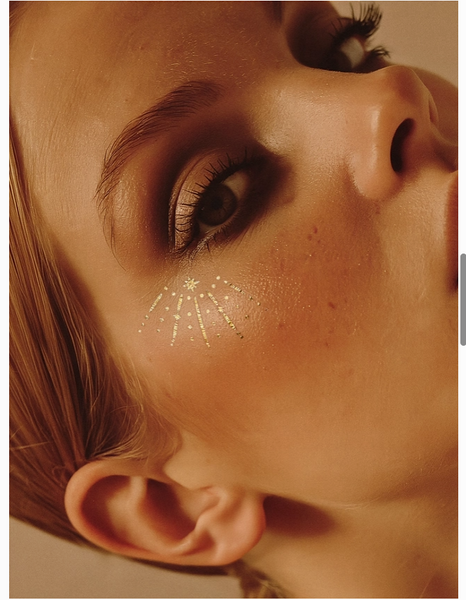 Fazit Makeup Patches for Eyes | Race Day Glitter Temporary Tattoos