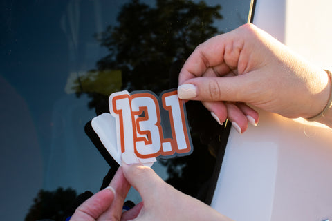13.1 Half Marathon Clear Edge Sticker