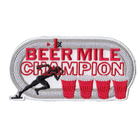 Beer Mile Champion Patch