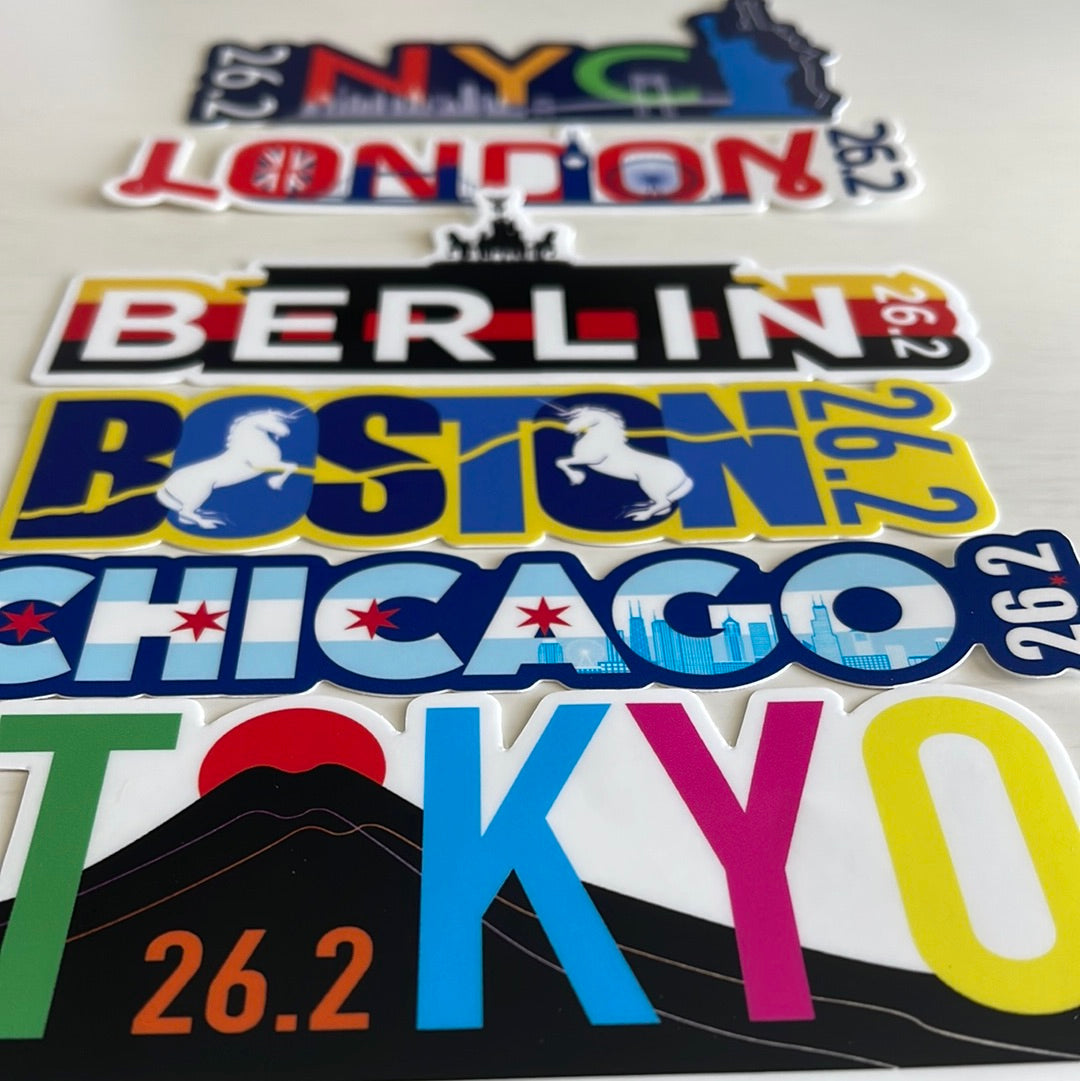 Four Races Sticker Big 6 World Major Races Sticker Pack – Race Day Rangers