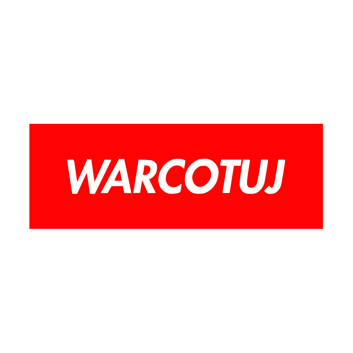 WARCOTUJ Special Edition Sticker Barbara Kruger Supreme What a Ridiculous Clusterfuck of Totally Uncool Jokers