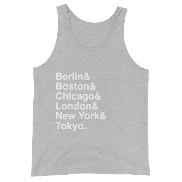 World Major Marathons List Unisex Tank Top