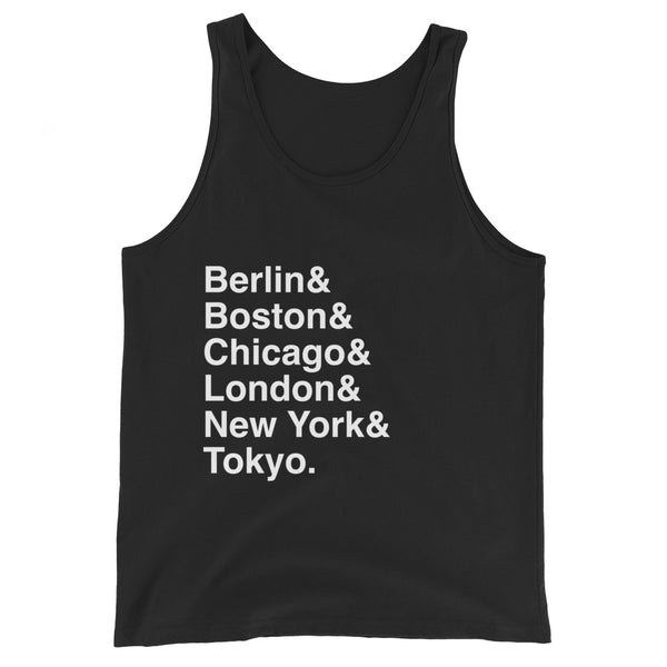 World Major Marathons List Unisex Tank Top