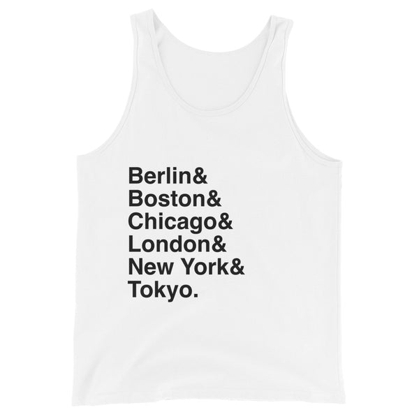 World Major Marathons List Unisex Tank Top