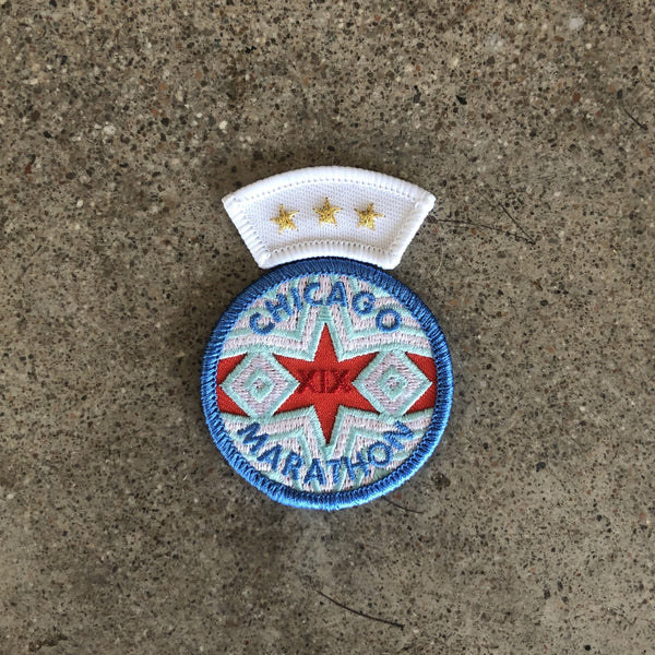race day rangers 3 star finisher insignia world major marathon patch for runners chicago 2019