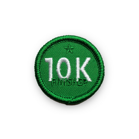 10K Finisher (6.2 miles) Merit Badge Patch for Runners