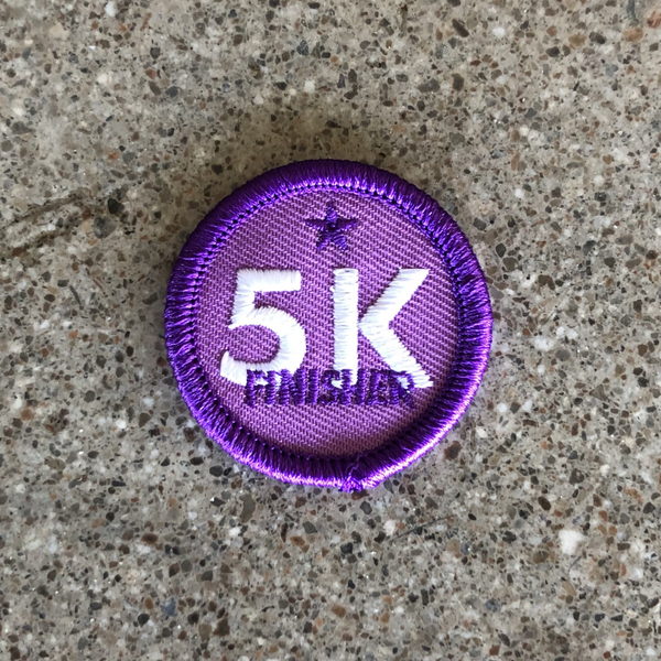 5K Finisher (3.1 Miles) Merit Badge Patch for Runners