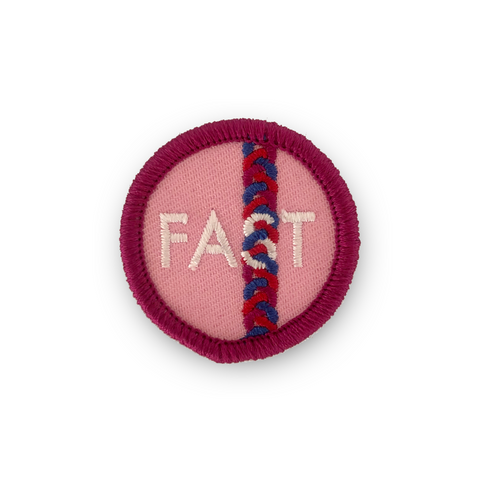 Fast Braids Merit Badge Patch for Runners