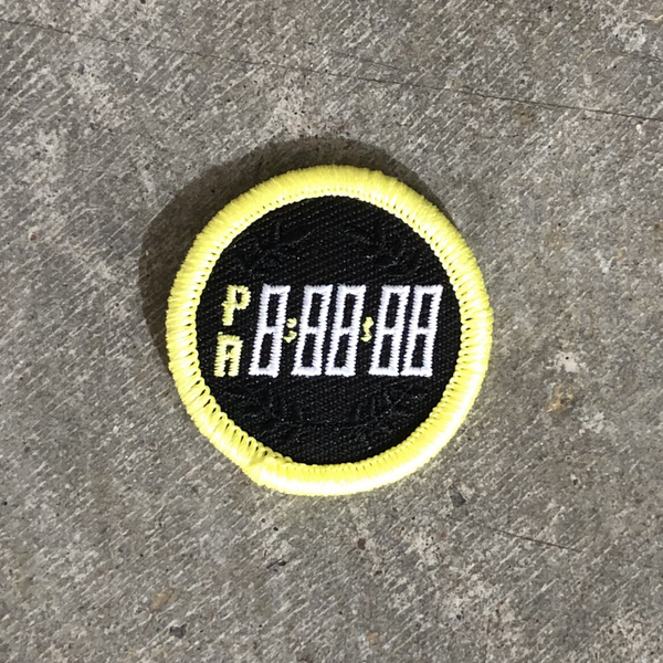 Personal Record (PR) Timer Merit Badge Patch for Runners