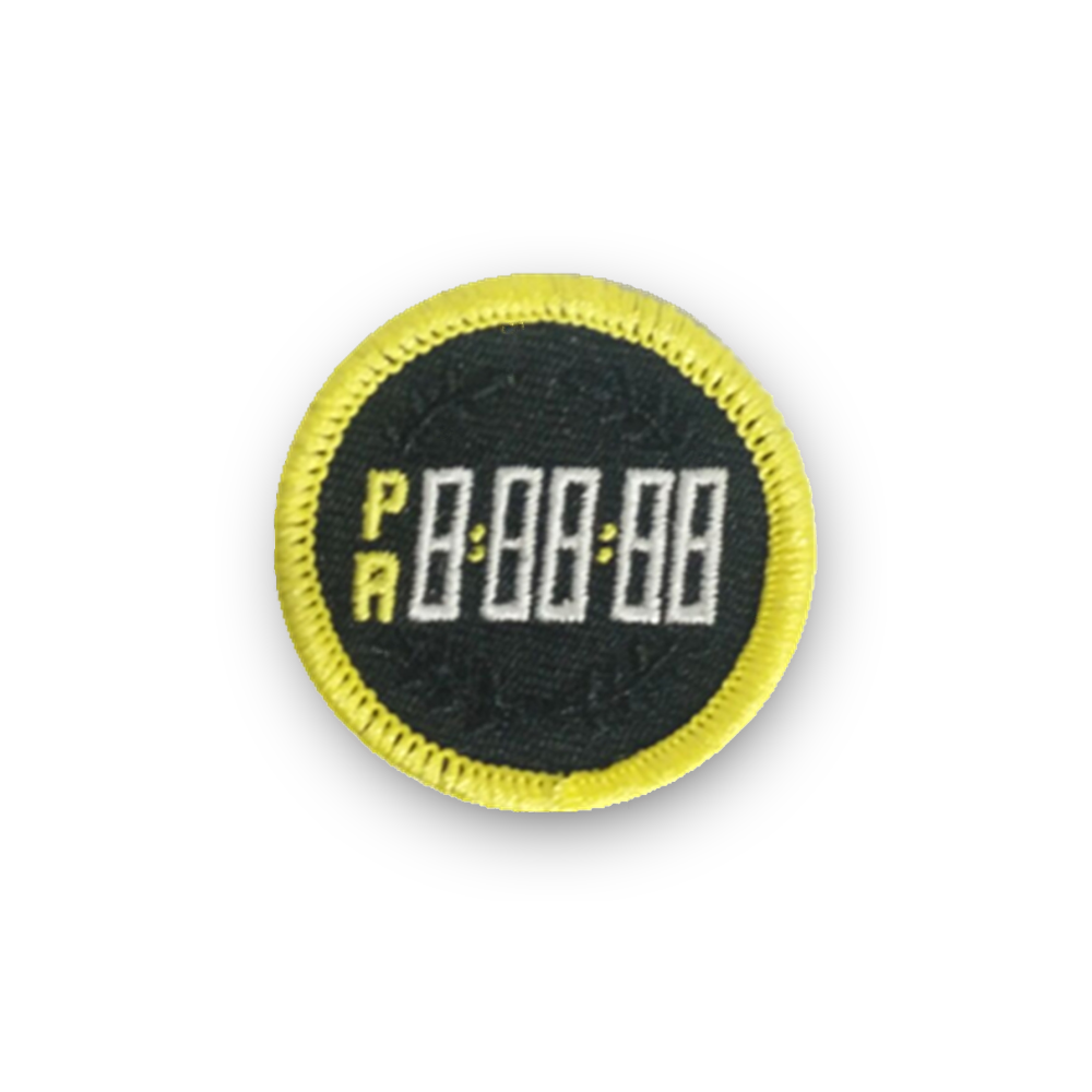 Personal Record (PR) Timer Merit Badge Patch for Runners