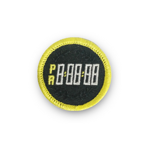 Personal Record (PR) Timer Merit Badge Patch for Runners