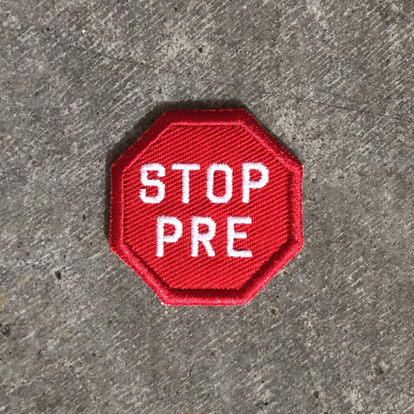 STOP PRE Merit Badge Patch for Runners