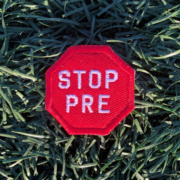 STOP PRE Merit Badge Patch for Runners