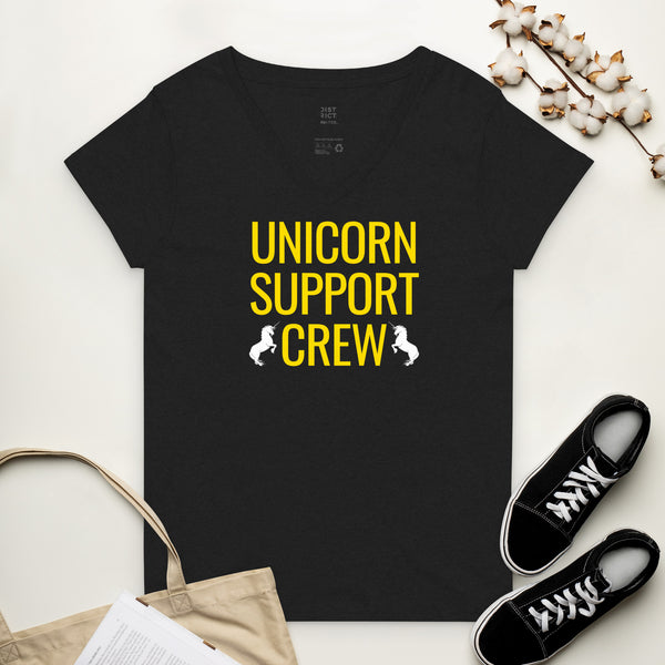 Boston Sideliner: Unicorn Support Crew Women's V-Neck